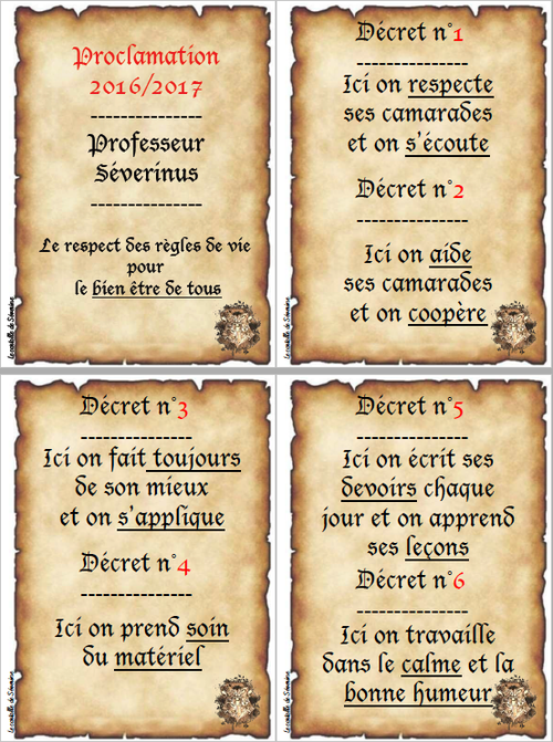 L'école des sorciers 2016 / 2017