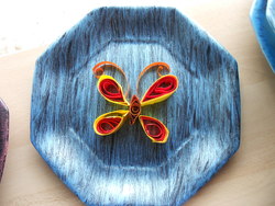 Nos assiettes avec le quilling !
