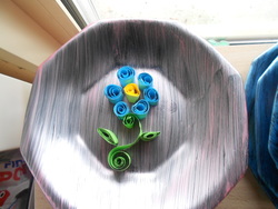 Nos assiettes avec le quilling !