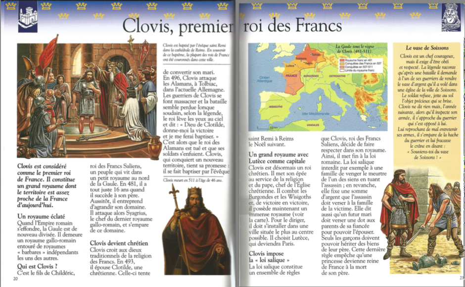 cartes mentales Clovis Charlemagne Saint Louis Jeanne d'Arc