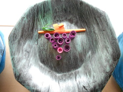 Nos assiettes avec le quilling !
