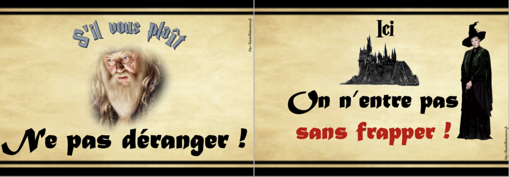 Affiches classe Harry Potter 2021/2022 - Le cartable de Séverine