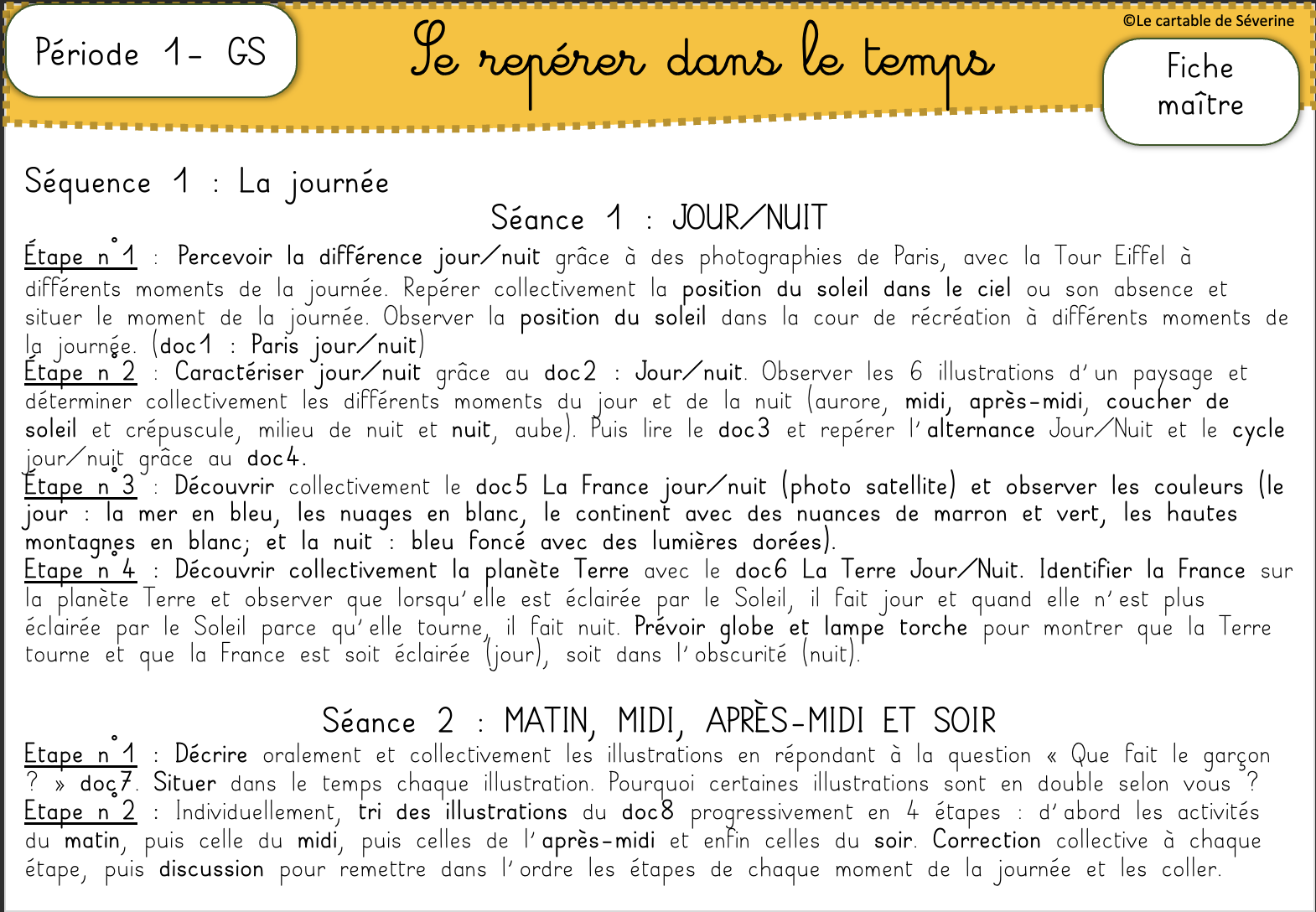 Explorer le monde en Grande section - Le cartable de Séverine